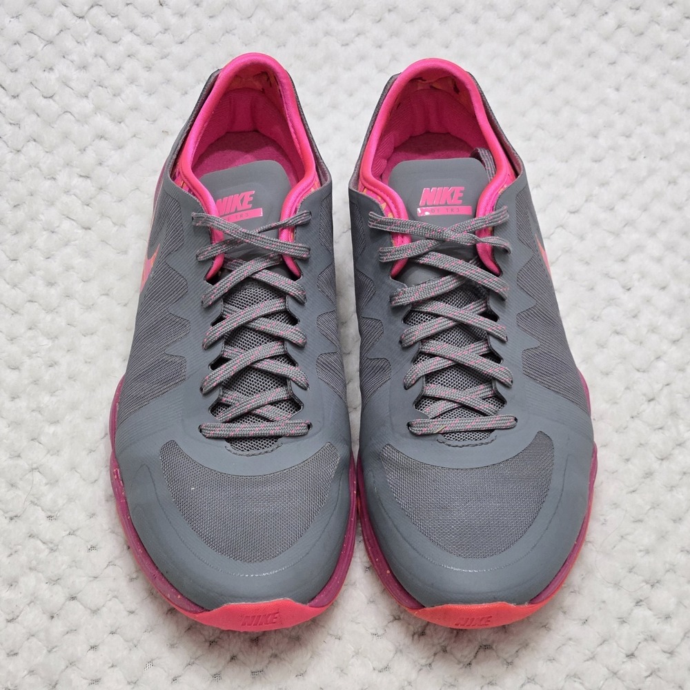 Nike 2015 Dual Fusion TR 3 #724812-005 Women's Size 8 Gray Pink Running Shoes - Picture 2 of 10